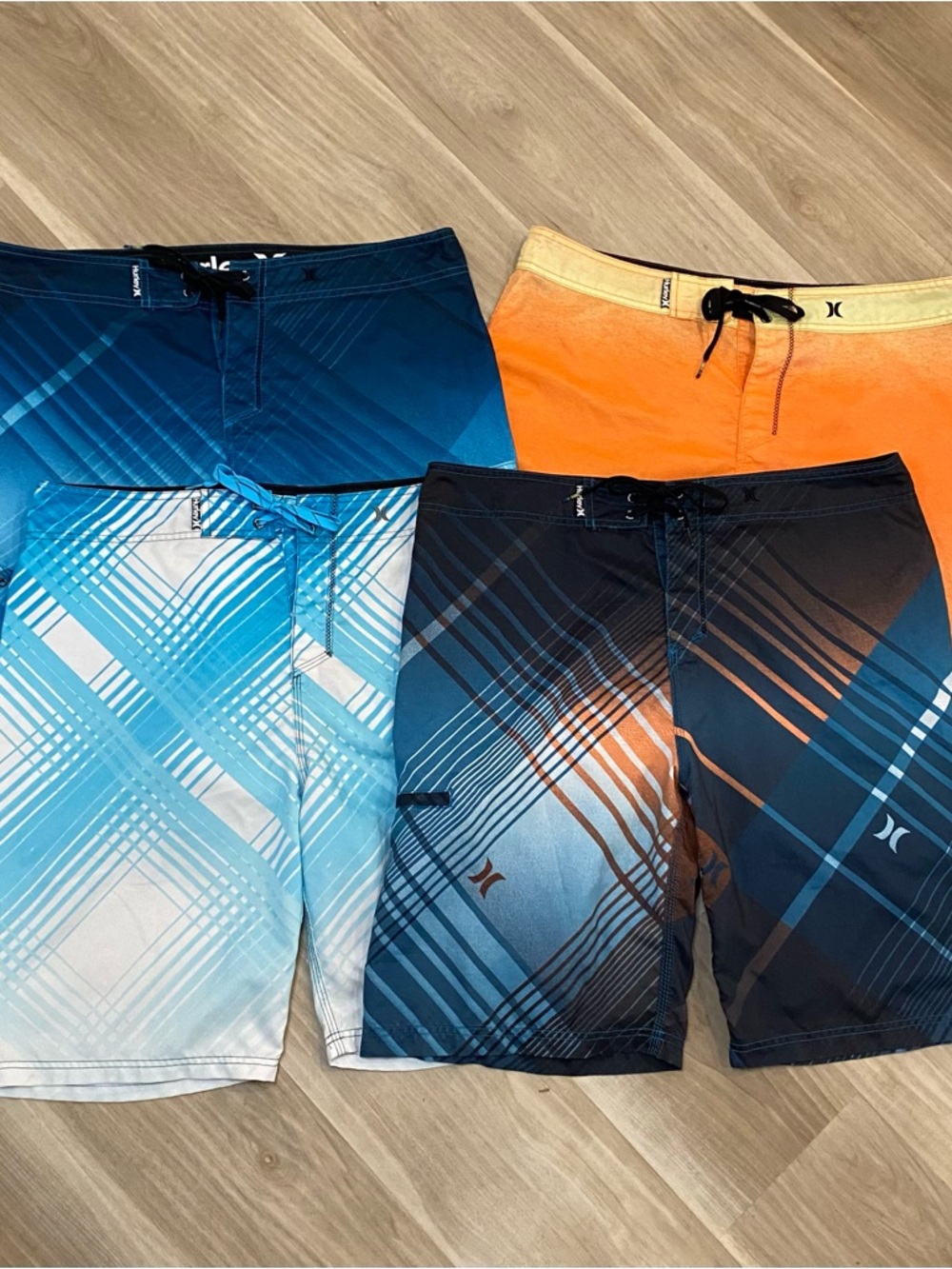 Hurley Board Shorts Men’s Size 36 Bundle of 4 Swimwear